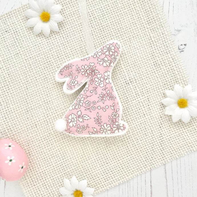 Personalised Spring Bunny - Liberty Capel Pink