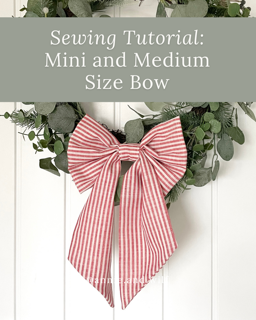 SEWING TUTORIAL: Mini and Medium Bows (Digital Download)