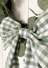 Medium Bow - Sage Gingham