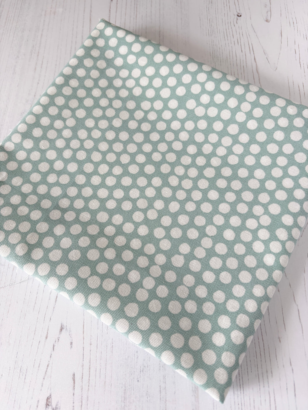 Dotty Seafoam 100% Midweight Cotton Fabric Piece