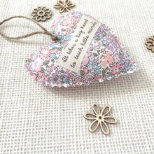 Personalised 'End of Term' Gift Heart: Four Fabric Options
