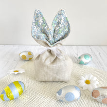 Spring Bunny Treat Bag - Liberty Floral Alice Blue