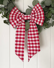 Medium Bow - Red Gingham