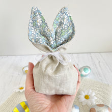 Spring Bunny Treat Bag - Liberty Floral Alice Blue