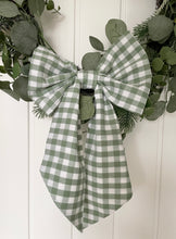 Medium Bow - Sage Gingham