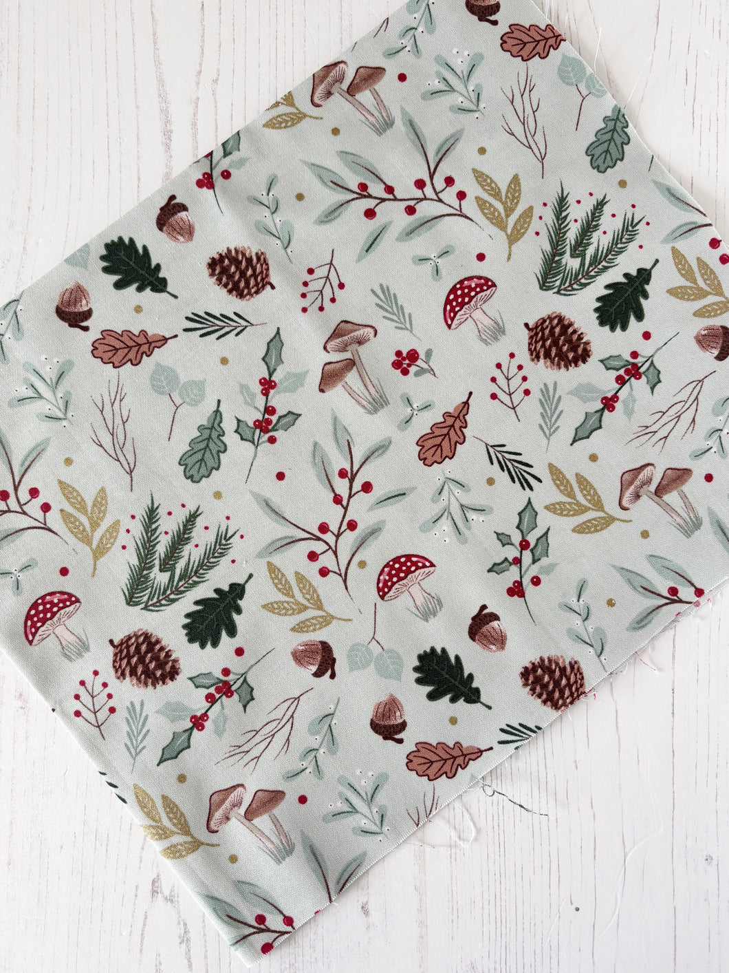 Woodland Print 100% Cotton Fabric Piece