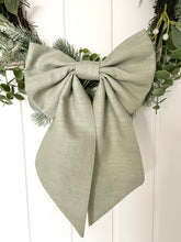 Medium Bow - Sage Linen