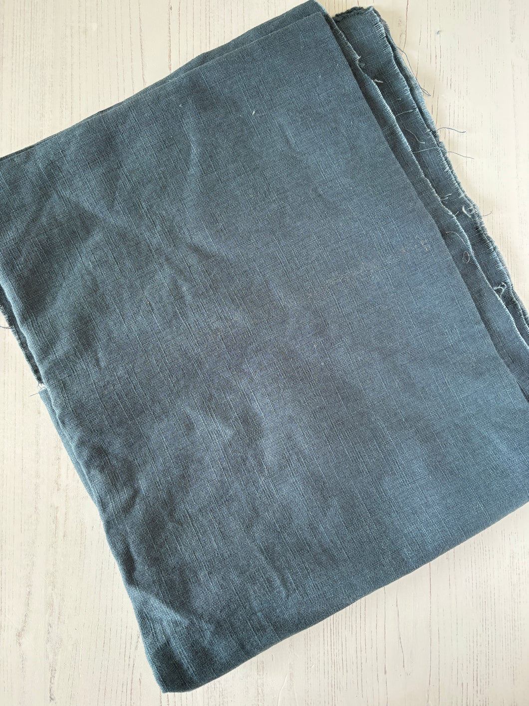 100% Linen 'Navy' Fabric Piece