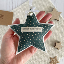 Personalised Christmas Star - Green