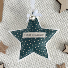 Personalised Christmas Star - Green