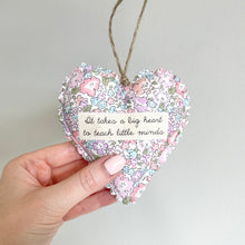 Personalised 'End of Term' Gift Heart: Four Fabric Options