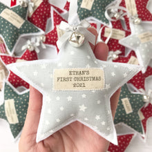 Personalised Christmas Star - Grey