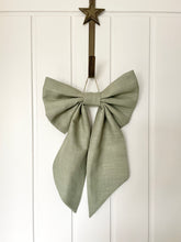 Medium Bow - Sage Linen