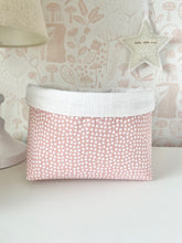 Fabric Storage Basket - Blush Dotty