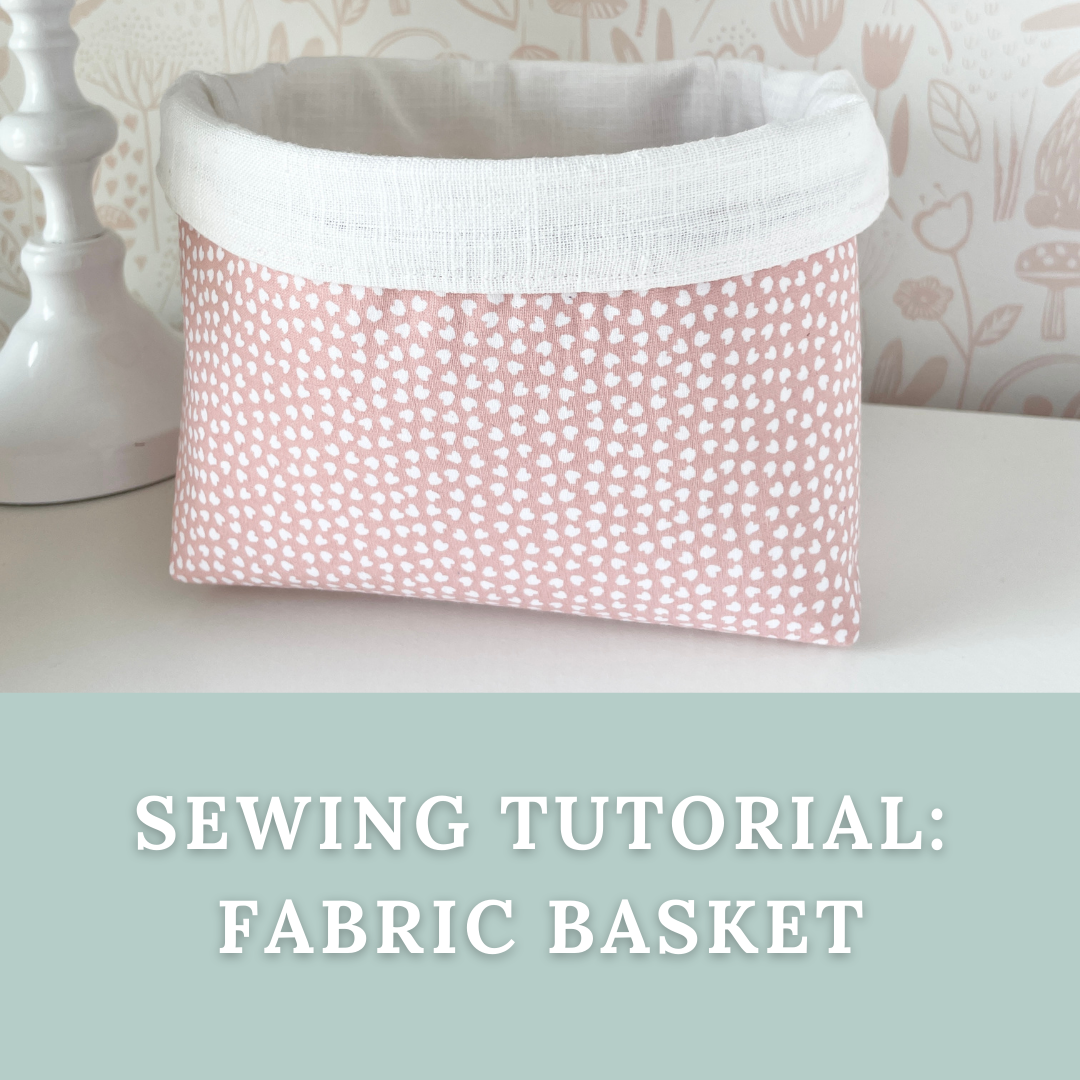 Sewing Tutorial Fabric Basket Digital Download Annie And Wilf