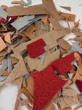 Glitter Felt Fabric Scraps - Mix of Pieces