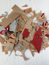 Glitter Felt Fabric Scraps - Mix of Pieces