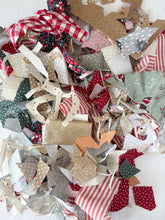 Christmas Mix Fabric Scraps - Mix of Pieces