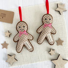 Personalised Christmas Gingerbread - Red