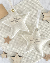 Personalised Christmas Star - Beige/Gold