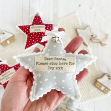 Personalised Christmas Star - Grey