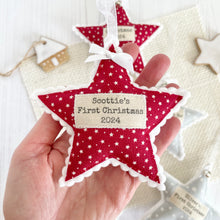Personalised Christmas Star - Red