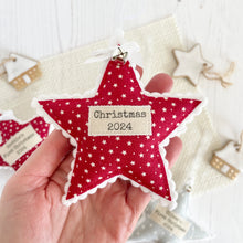 Personalised Christmas Star - Red