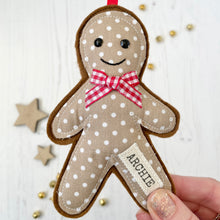 Personalised Christmas Gingerbread - Red
