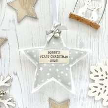 Personalised Christmas Star - Grey