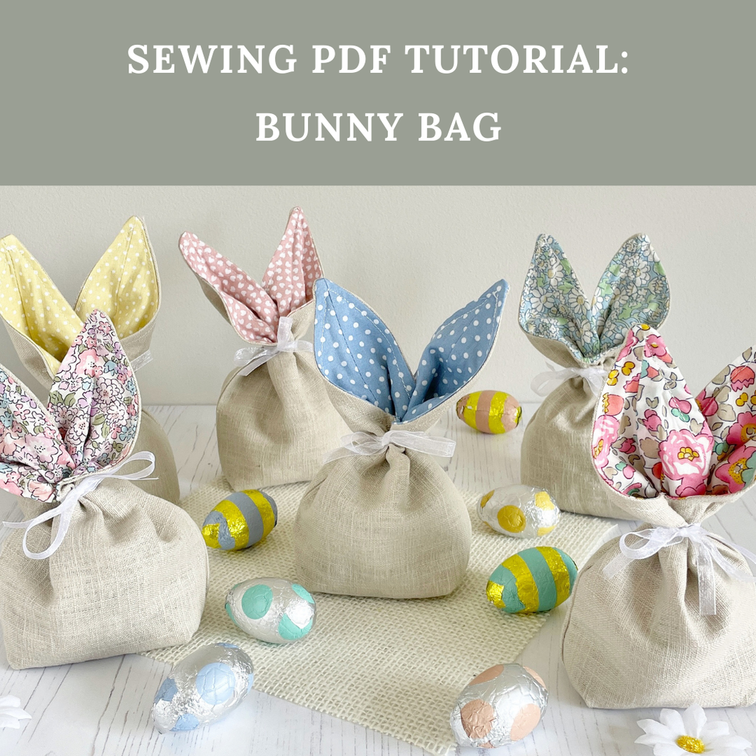 SEWING TUTORIAL: Bunny Gift Bag (Digital Download)