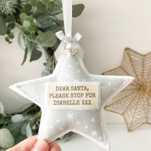 Personalised Christmas Star - Grey