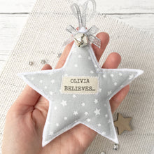 Personalised Christmas Star - Grey