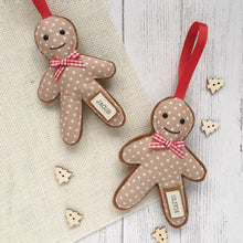 Personalised Christmas Gingerbread - Red